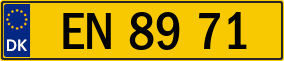 Trailer License Plate
